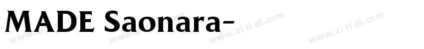MADE Saonara字体转换